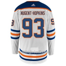 Män Ishockey Edmonton Oilers Tröja NUGENT-HOPKINS 93 Adidas Vit Authentic